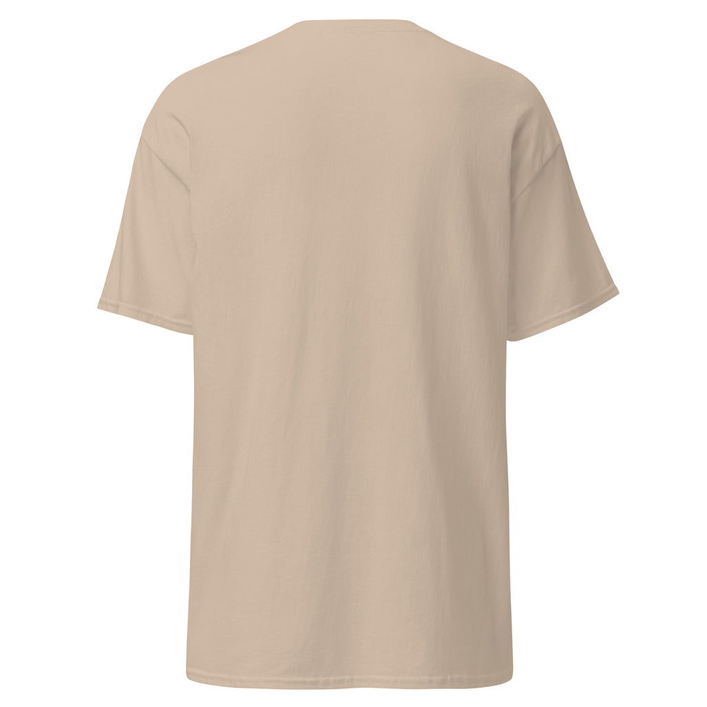 Mellow Moonfish Christmas Lime Cow T-shirt in Sand — product mockup